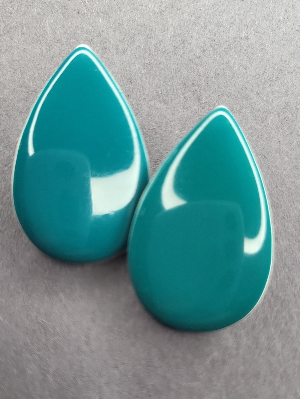 Teardrop Turquoise Statement Earrings